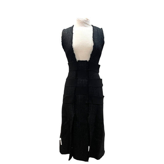 Proenza Schouler Tweed-Paneled Black Dress