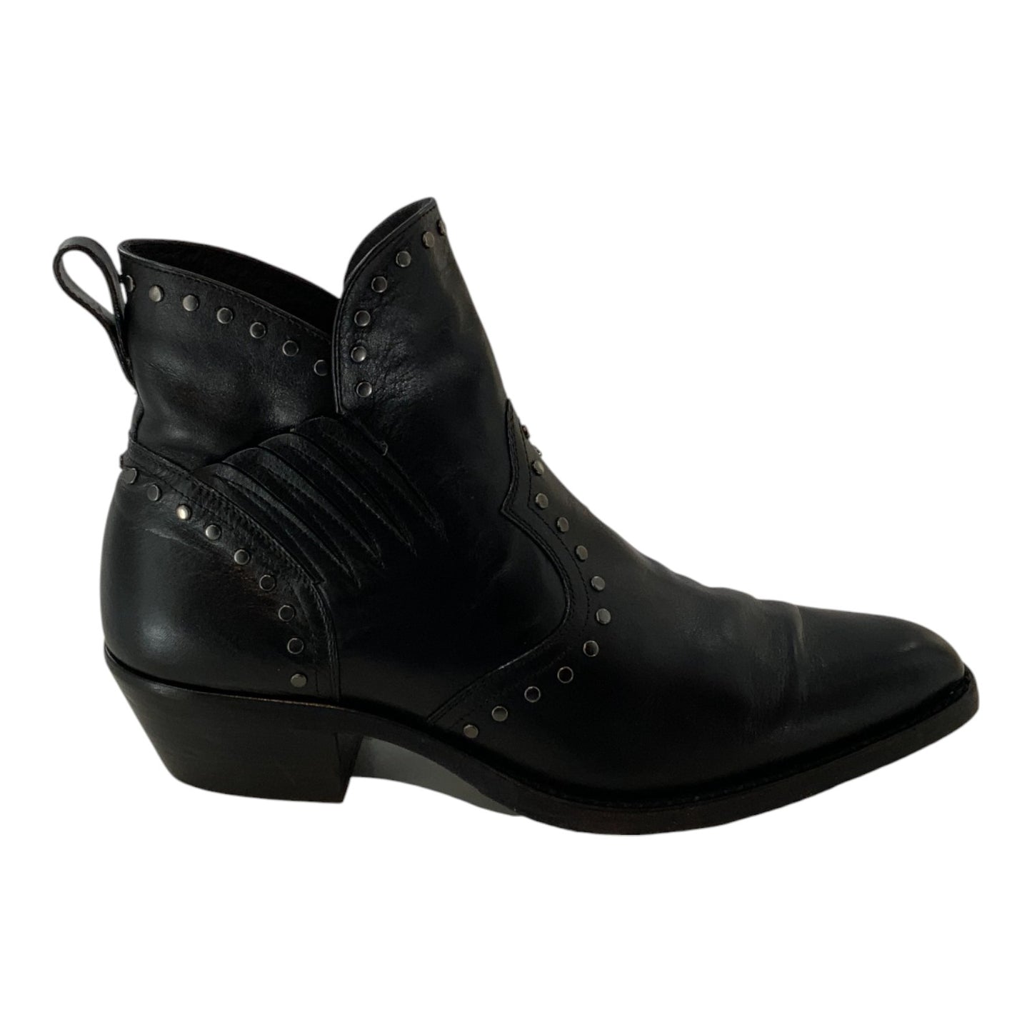 Saint Laurent Leather Dakota 50 Stud Bootie