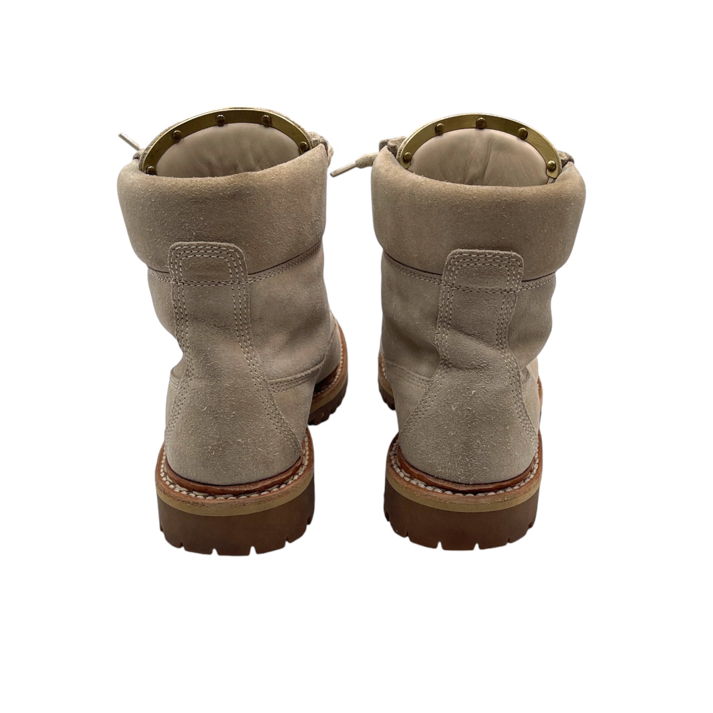 Balmain Beige Suede Boots