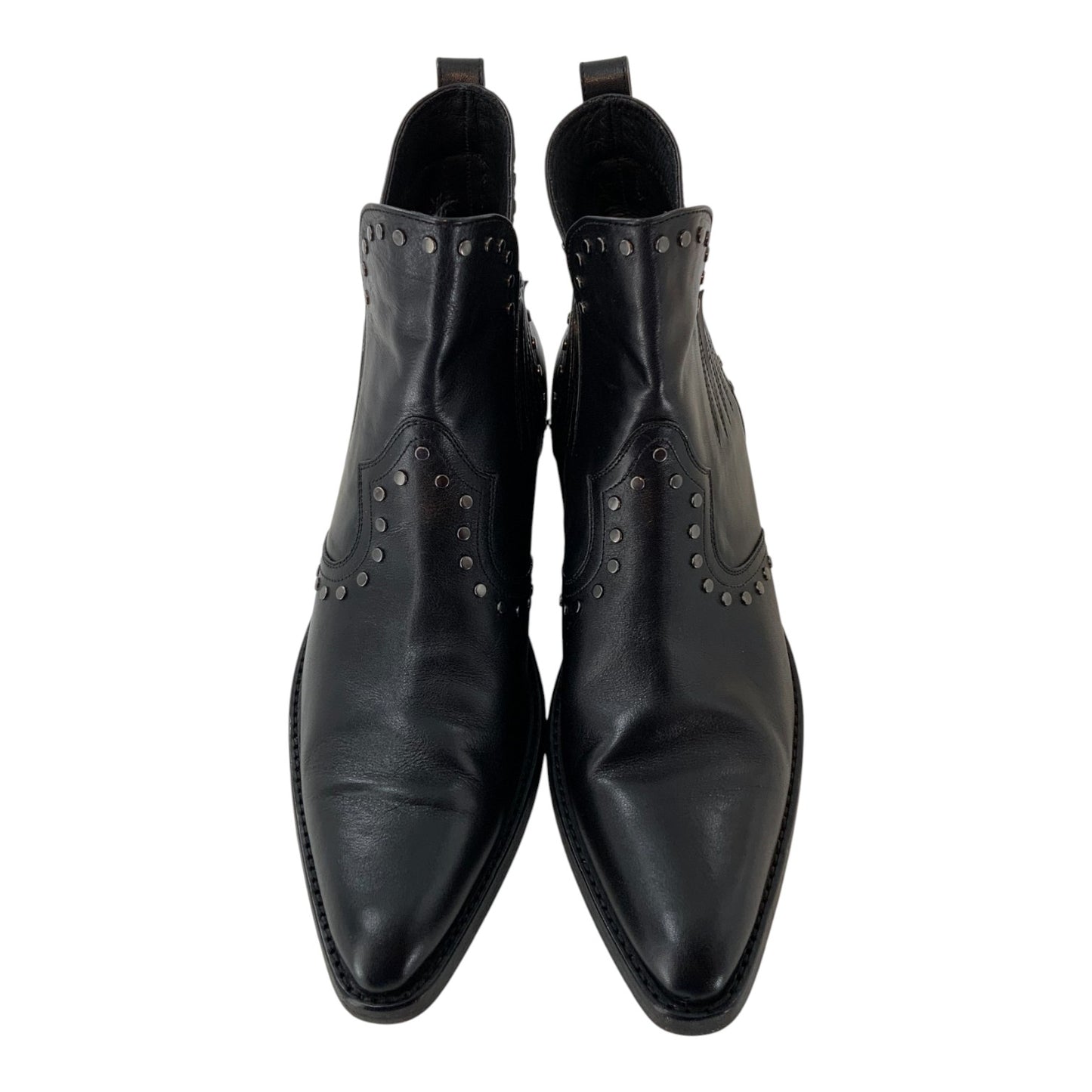 Saint Laurent Leather Dakota 50 Stud Bootie