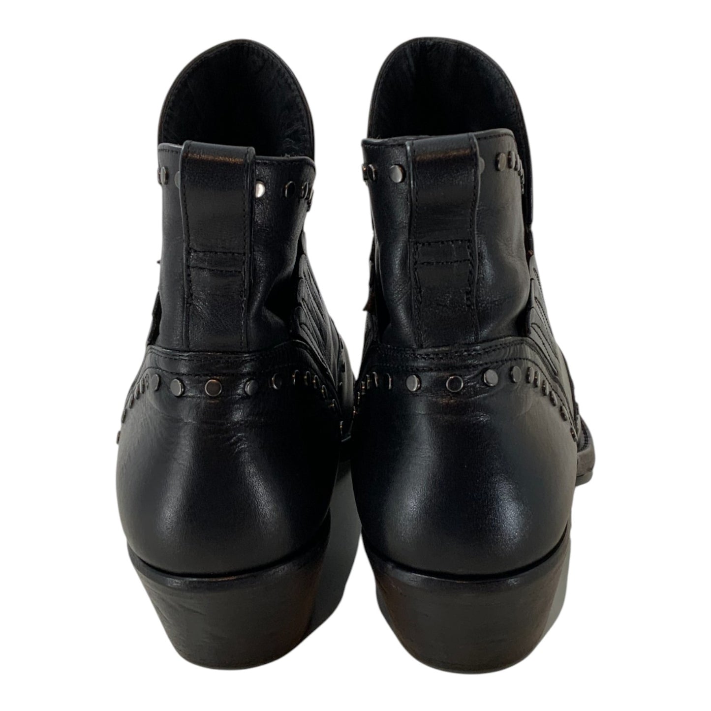 Saint Laurent Leather Dakota 50 Stud Bootie