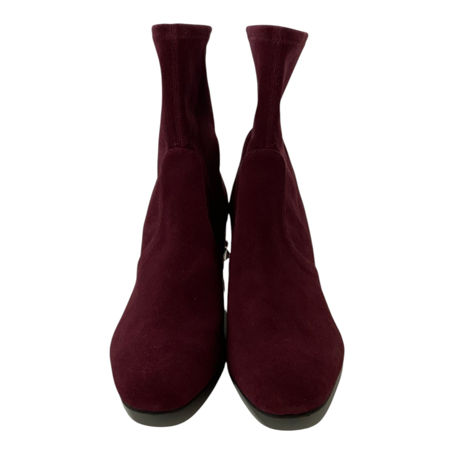 Stuart Weitzman Burgundy Gem Detail Booties