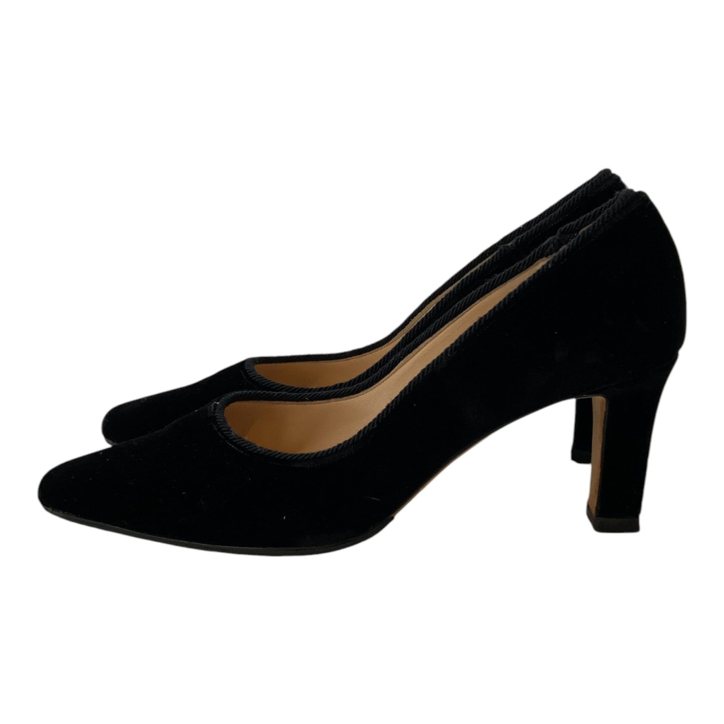 Manolo Blahnik Velvet Black Heels