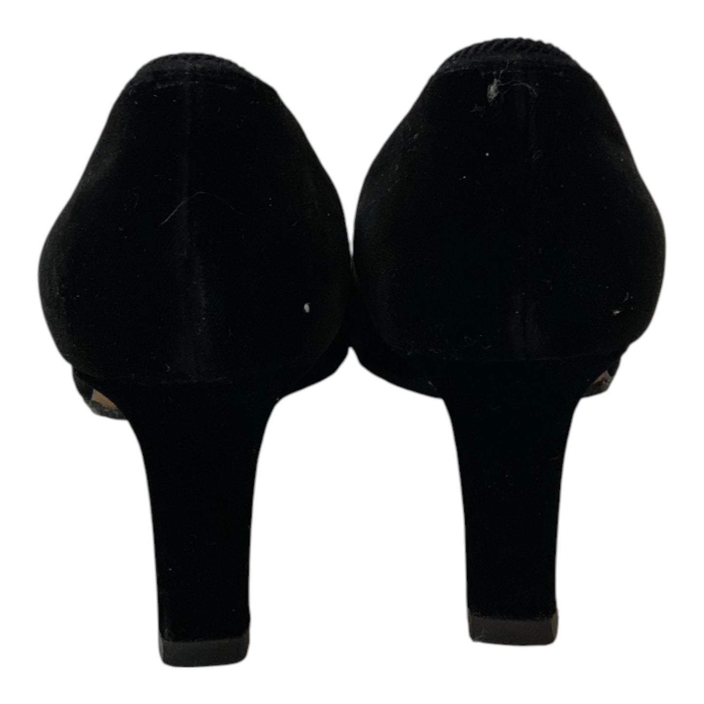 Manolo Blahnik Velvet Black Heels