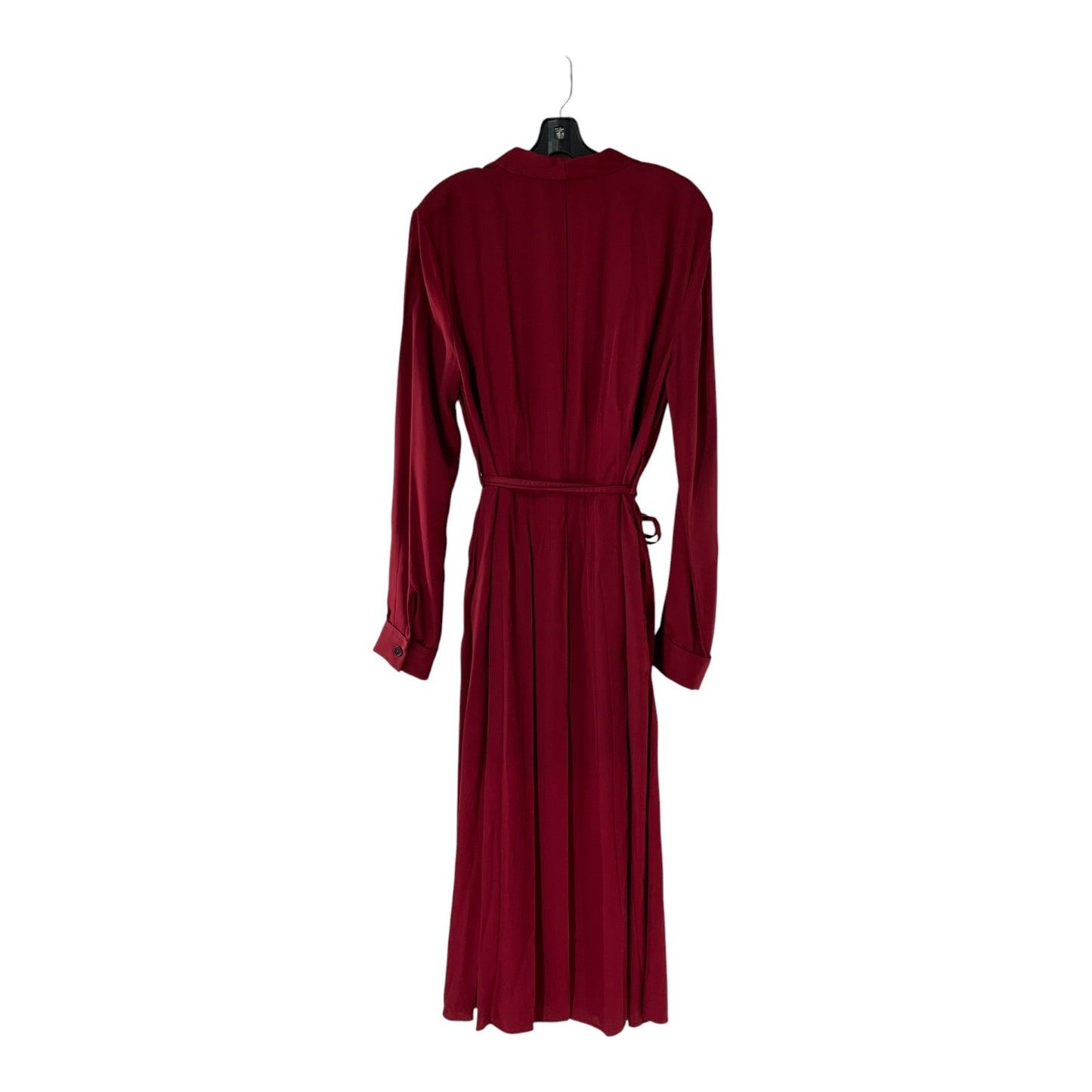 Jil Sander Burgundy Button Closure Dress