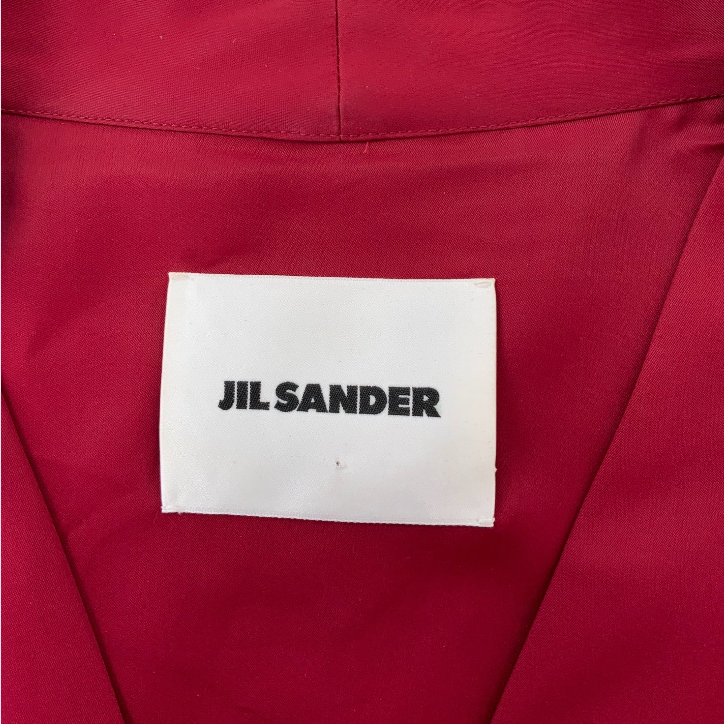 Jil Sander Burgundy Button Closure Dress