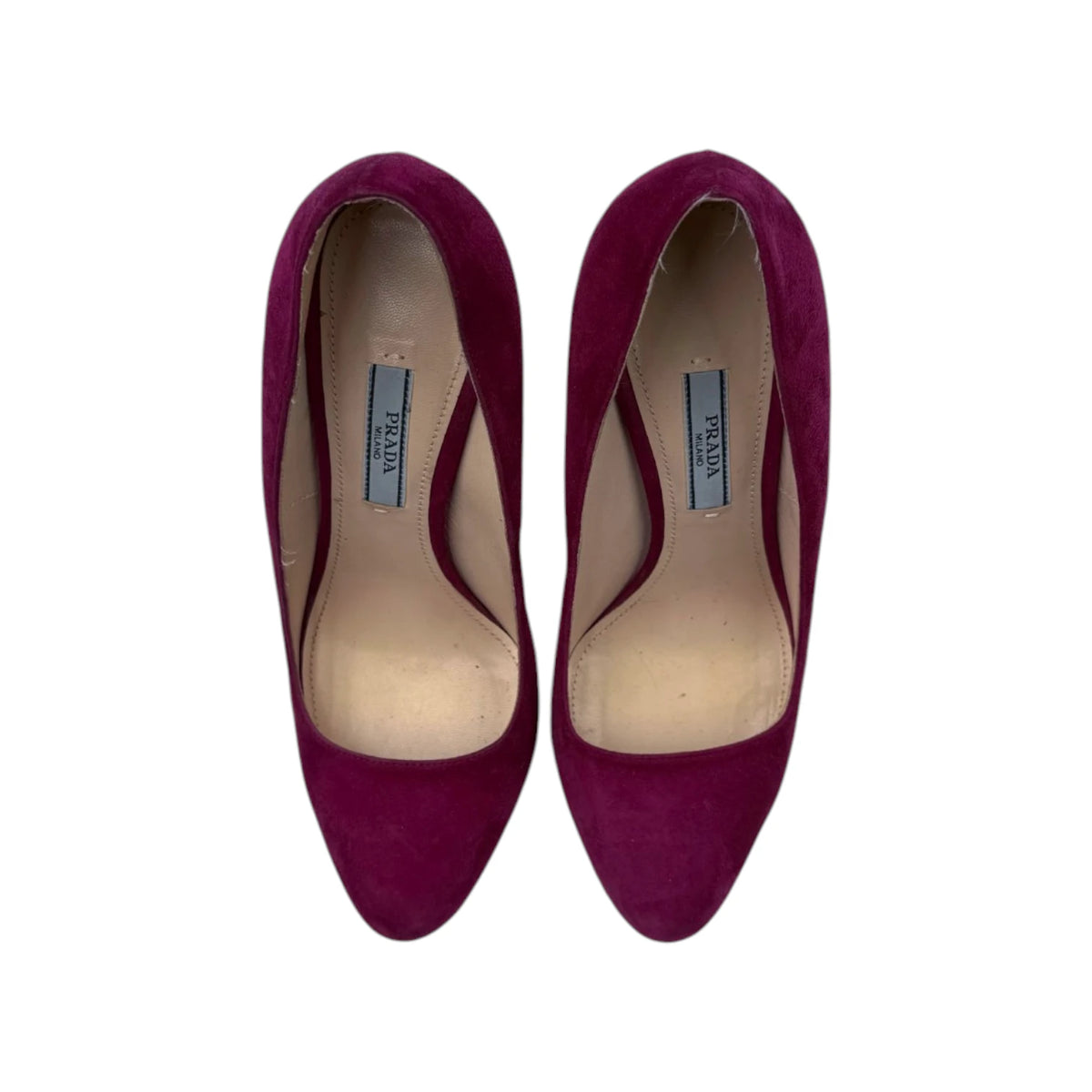 Prada Plum Suede Pumps