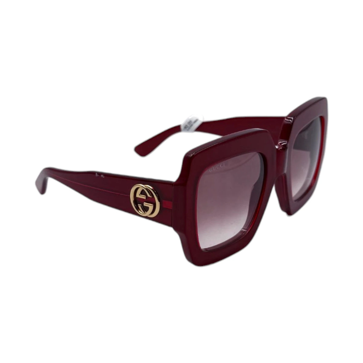 Gucci Red Oversized Square Sunglasses