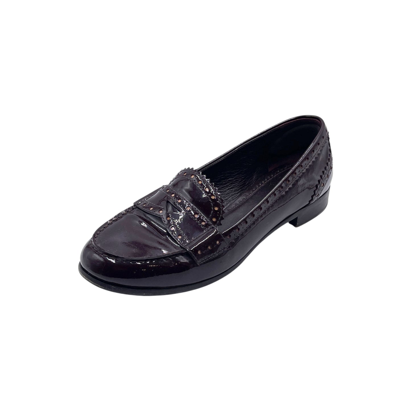 Prada Brown Patent Loafers