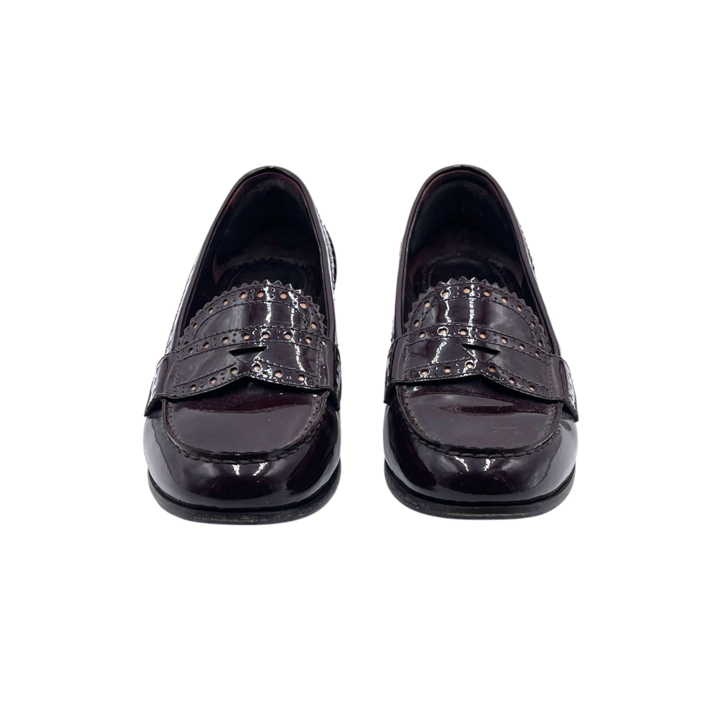 Prada Brown Patent Loafers