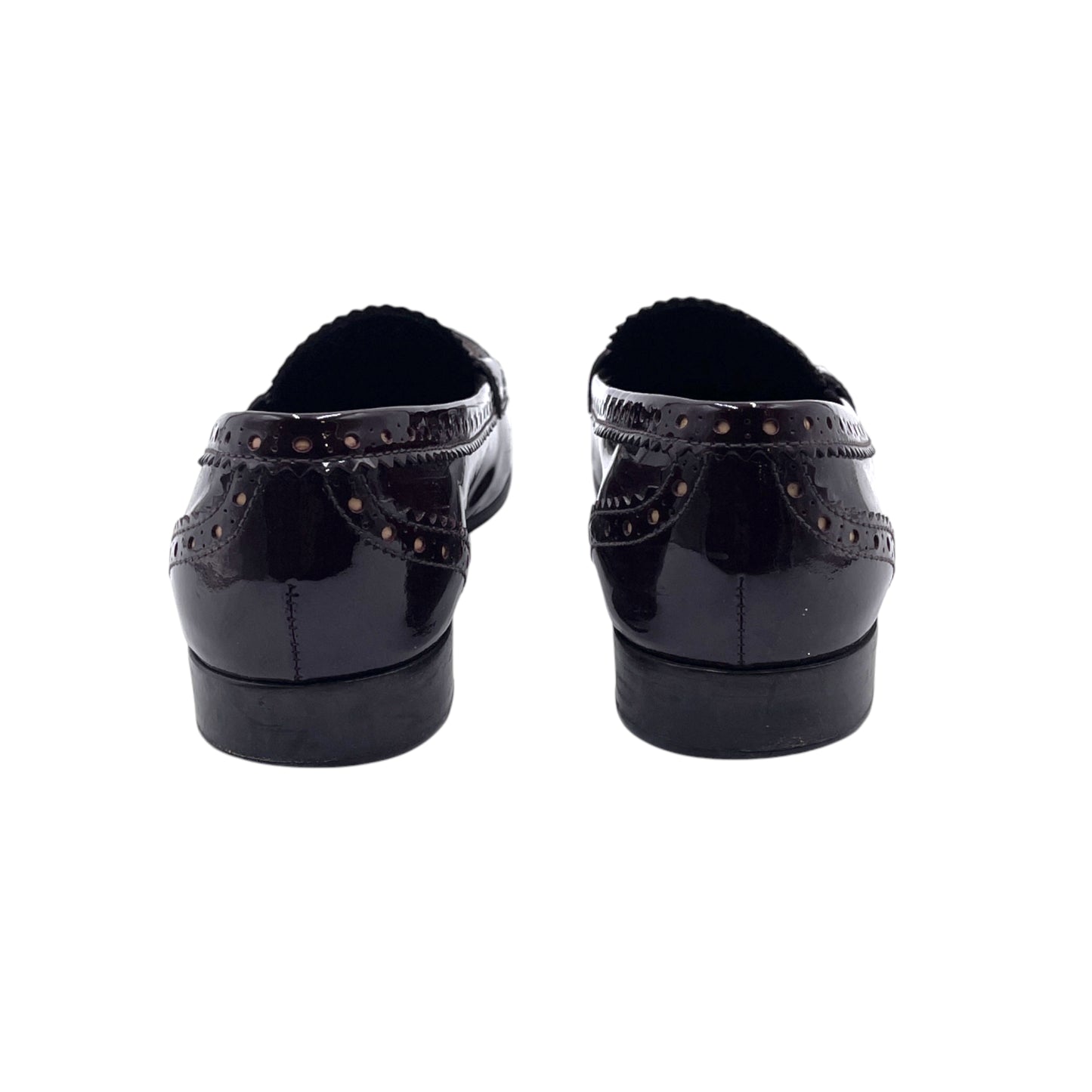 Prada Brown Patent Loafers