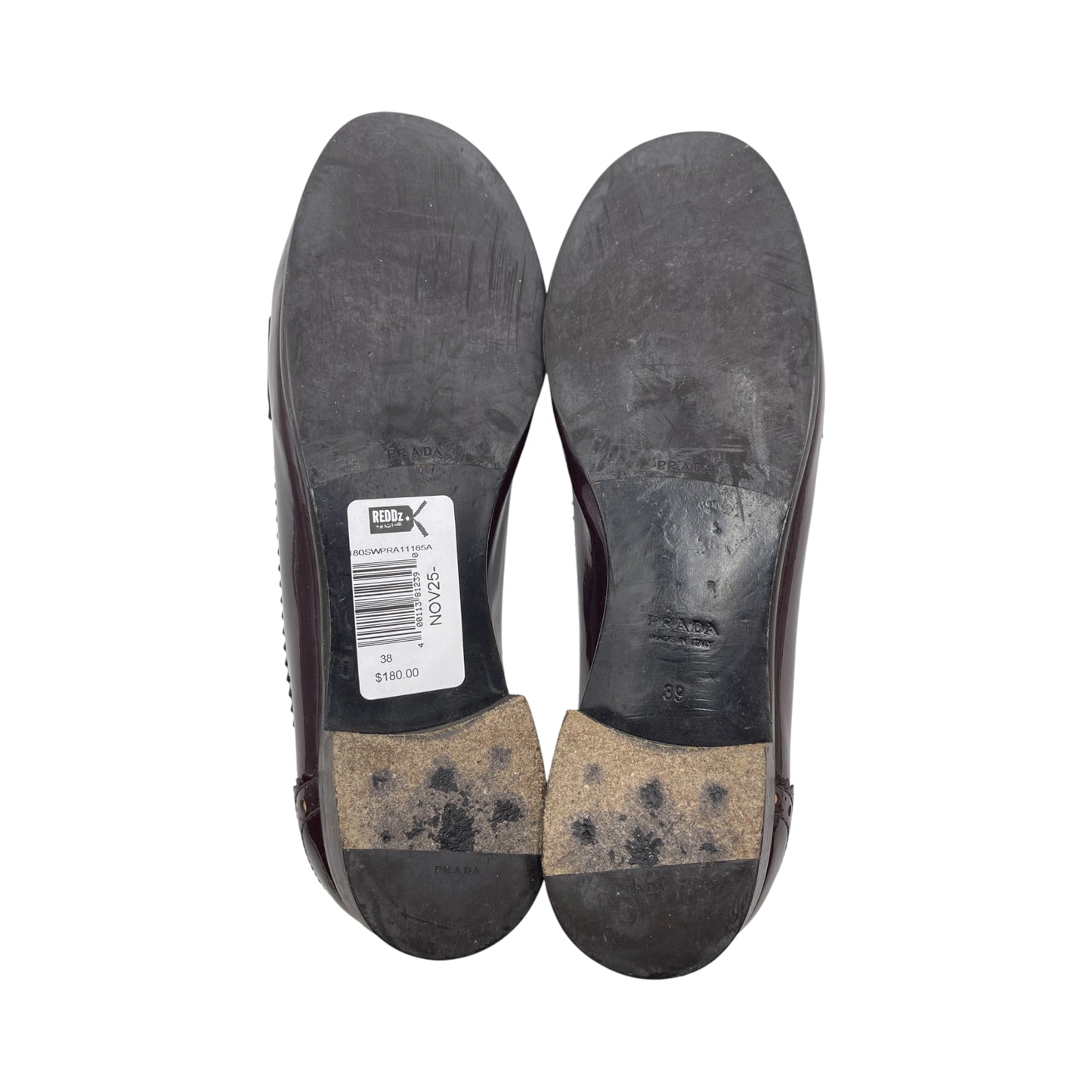 Prada Brown Patent Loafers