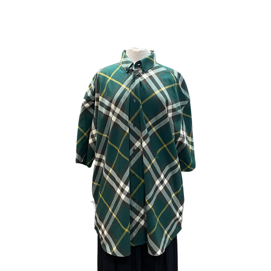 Burberry Oversized Green Check Mens