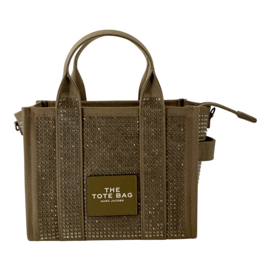 Marc Jacobs Olive Green/Tan Bedazzled Tote Bag