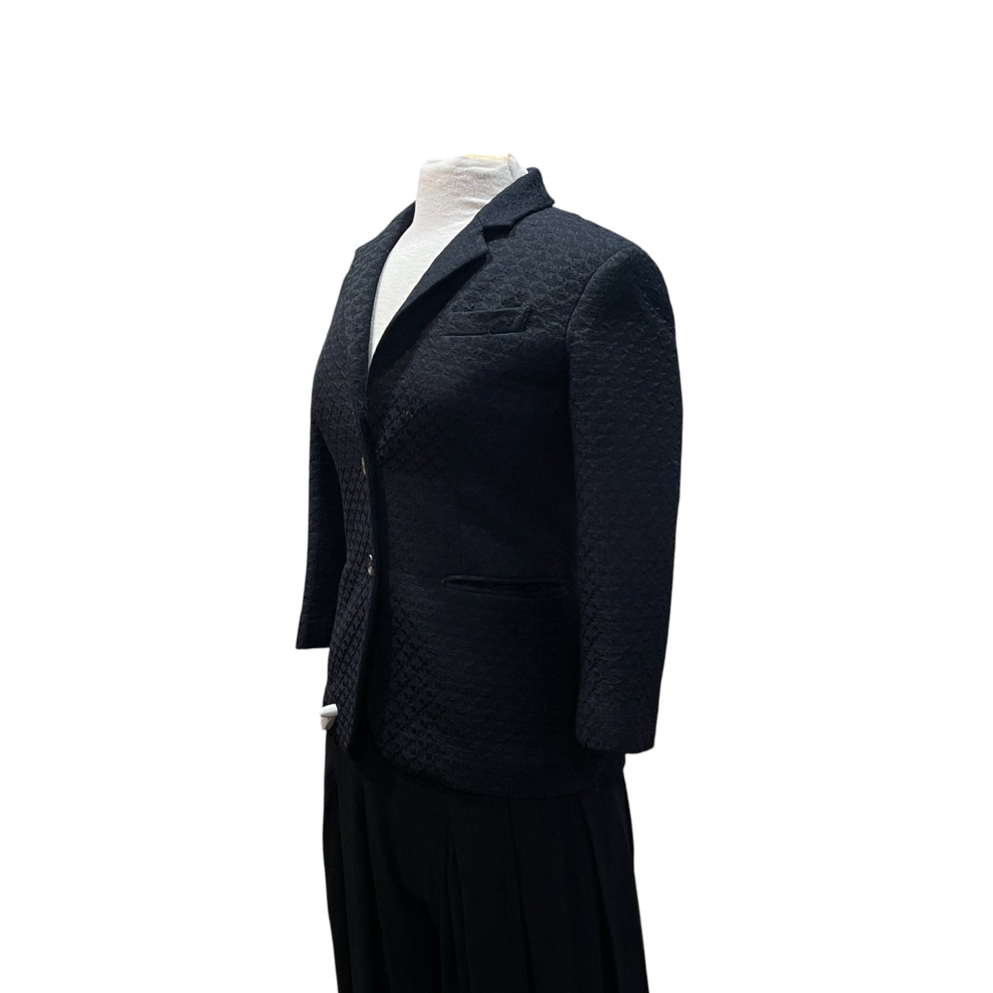 The Row Black/Navy Boucle Blazer