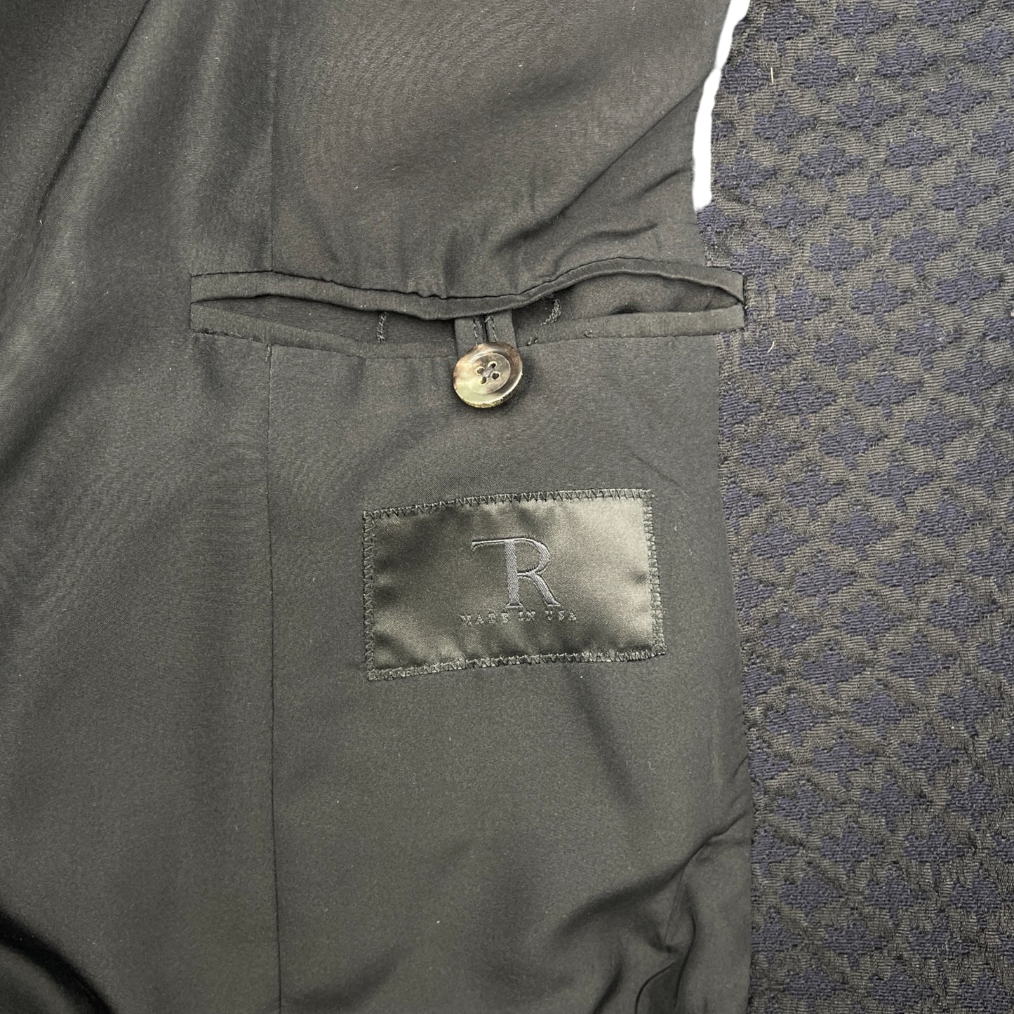 The Row Black/Navy Boucle Blazer