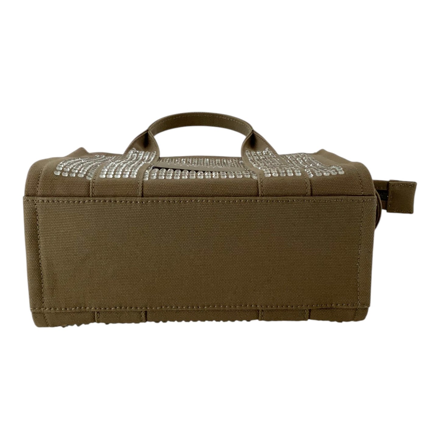 Marc Jacobs Olive Green/Tan Bedazzled Tote Bag