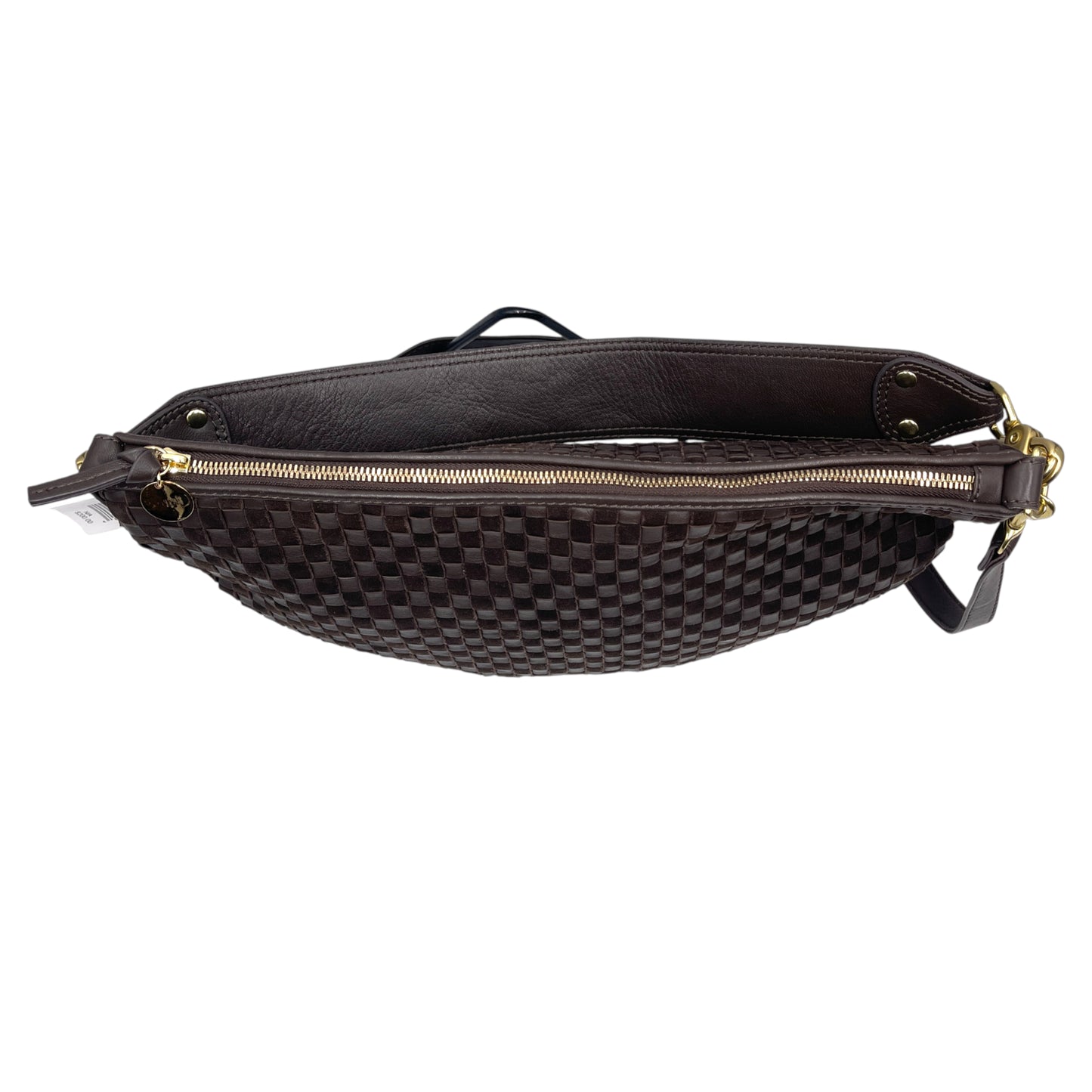 Clare V. Moyen Woven Leather/Suede Messenger Bag