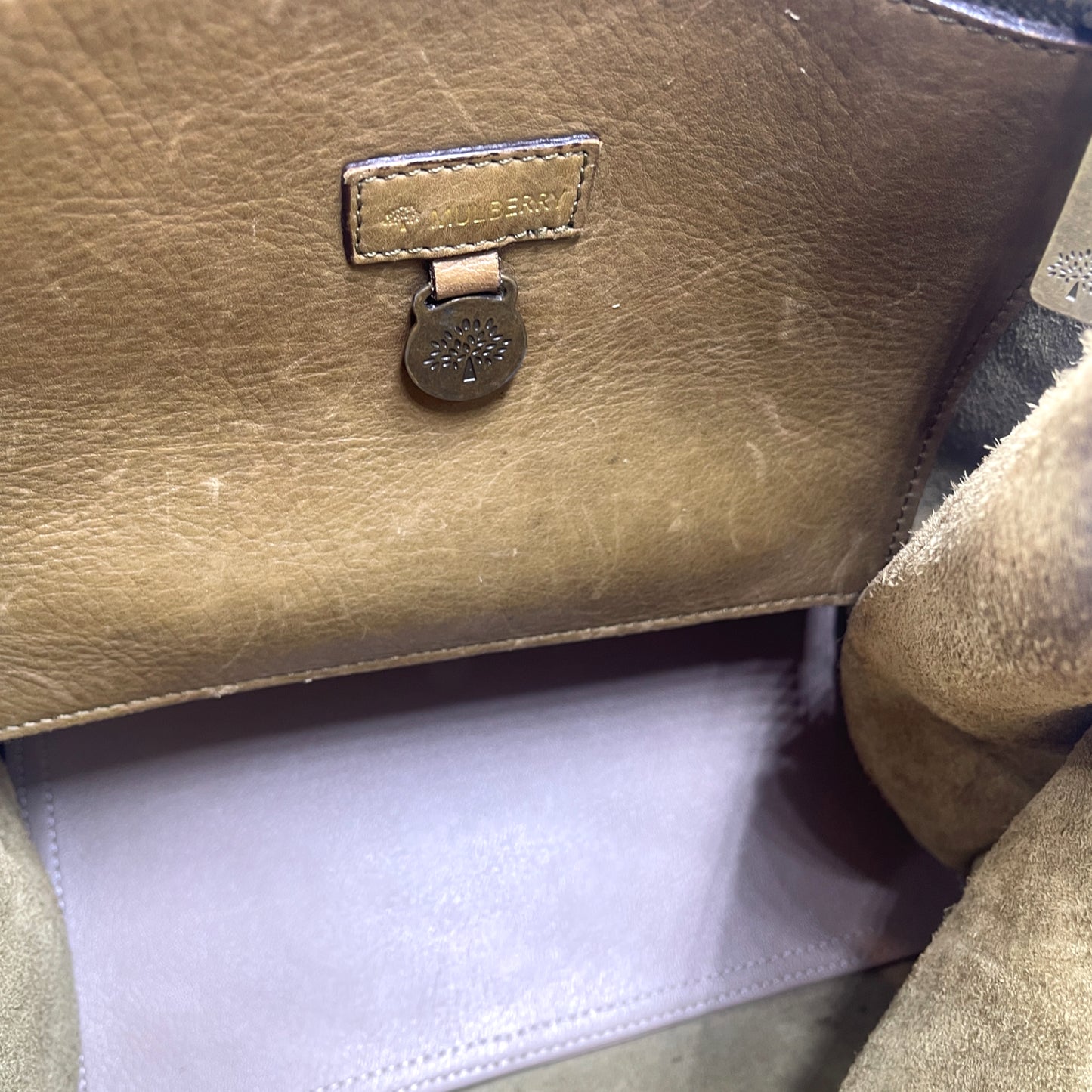 Mullbery Brown Leather Tote