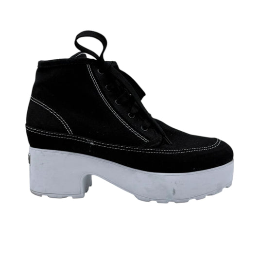 Miu Miu Platform Lace-up Ankle Boots