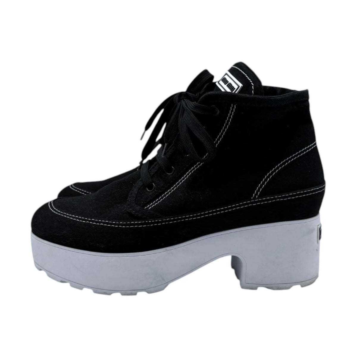 Miu Miu Platform Lace-up Ankle Boots