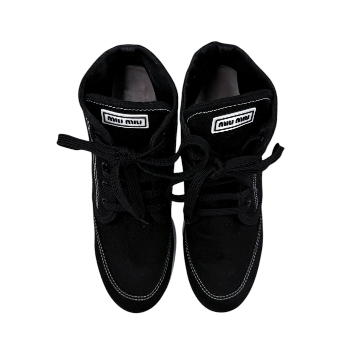 Miu Miu Platform Lace-up Ankle Boots