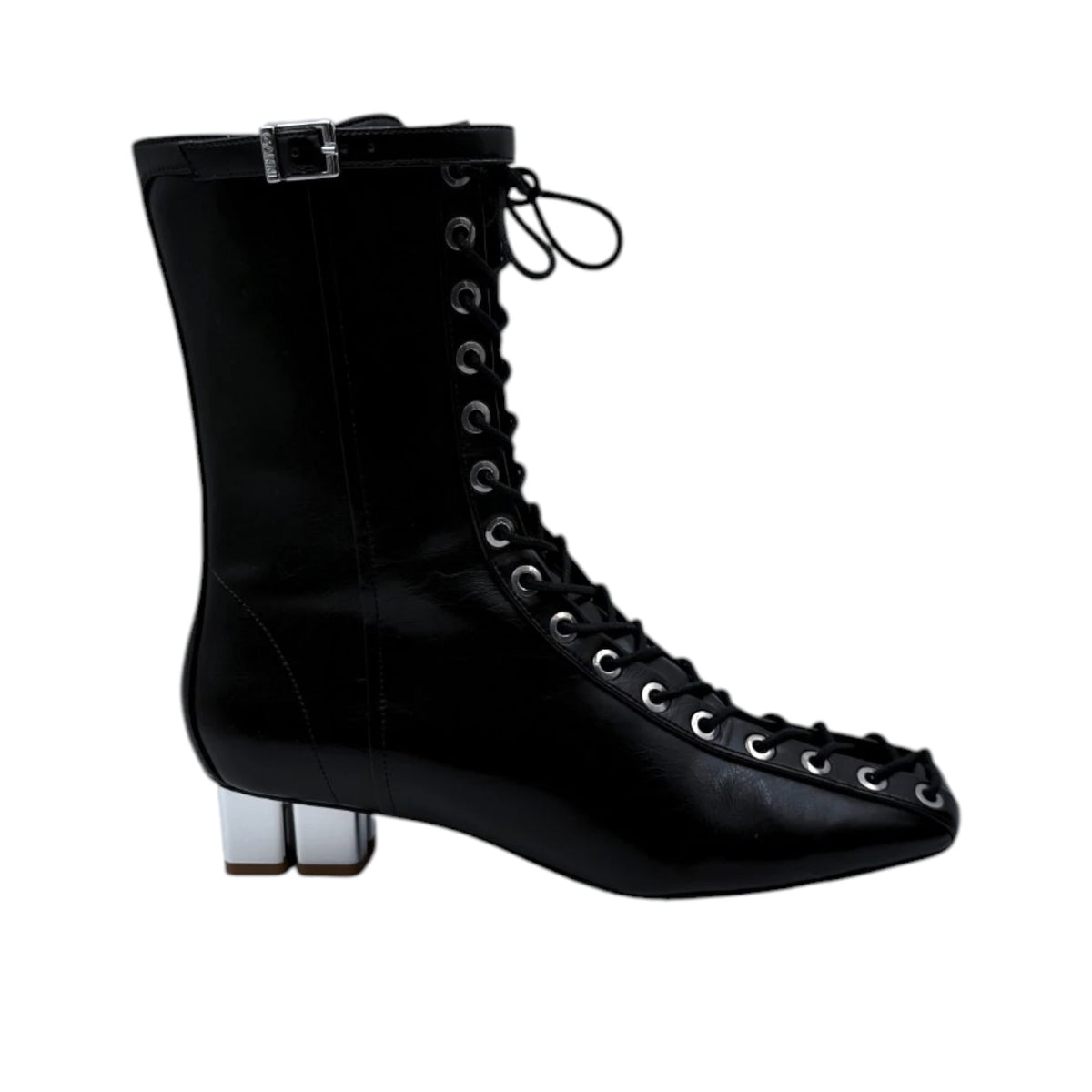 Ganni Lace-Up Ankle Boots