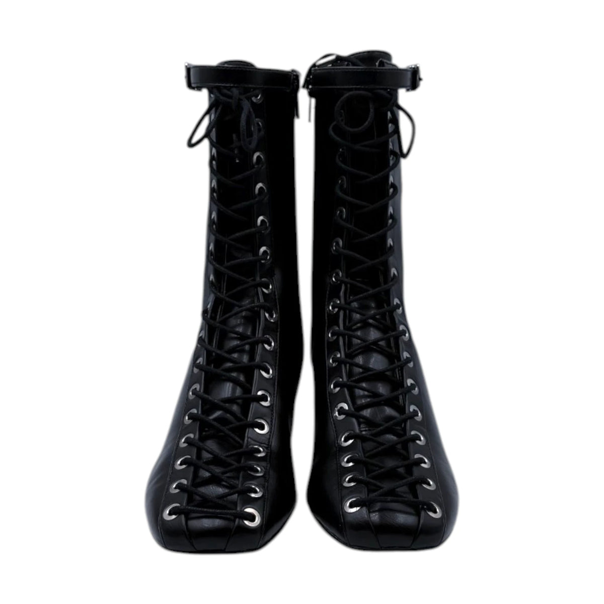 Ganni Lace-Up Ankle Boots