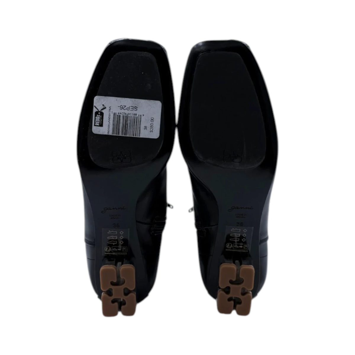 Ganni Lace-Up Ankle Boots
