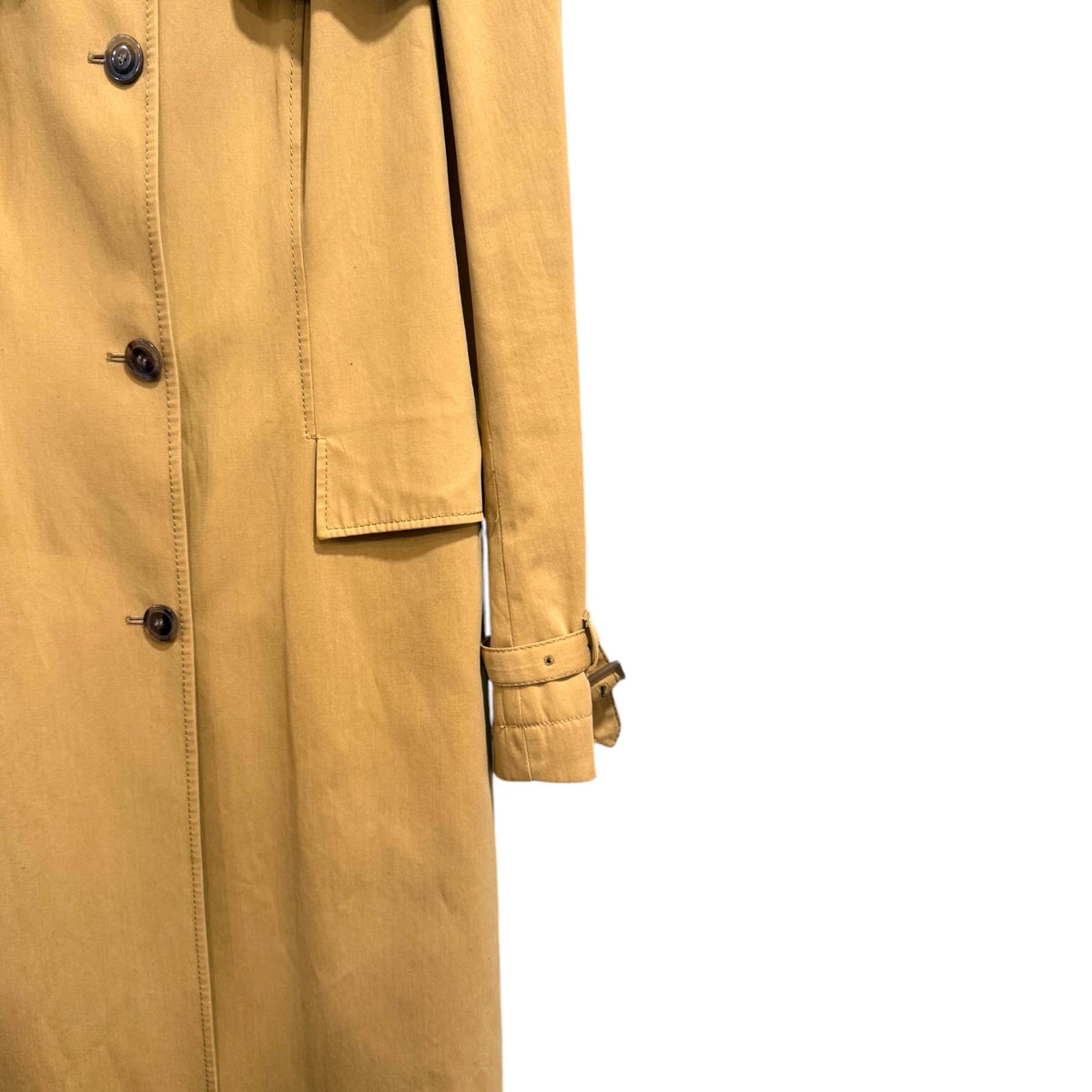 Brioni Camel Short Collar Trench Coat