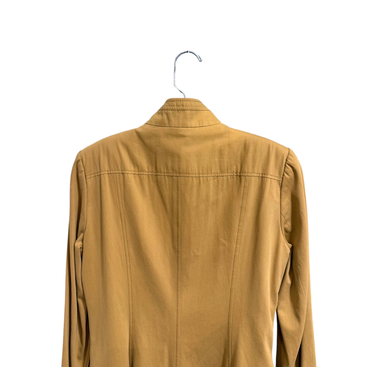 Brioni Camel Short Collar Trench Coat