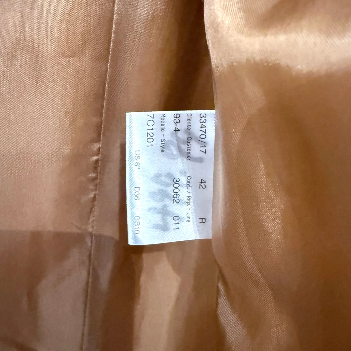 Brioni Camel Short Collar Trench Coat