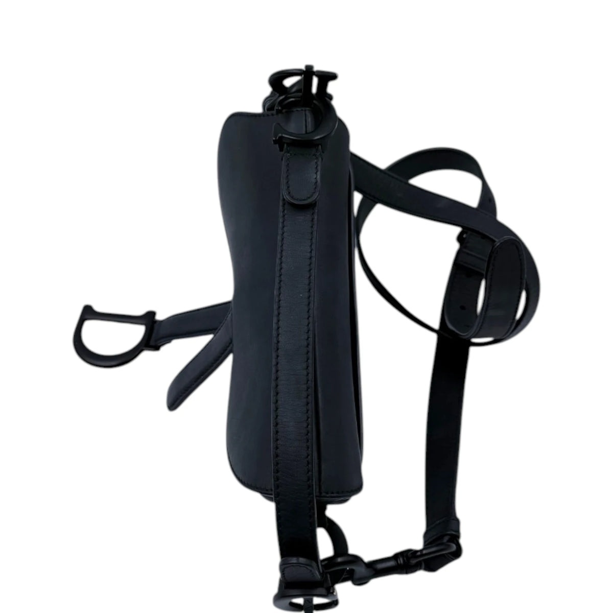 Christian Dior Ultra Matte Black Saddle Bag