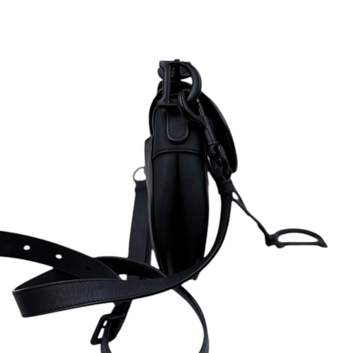 Christian Dior Ultra Matte Black Saddle Bag