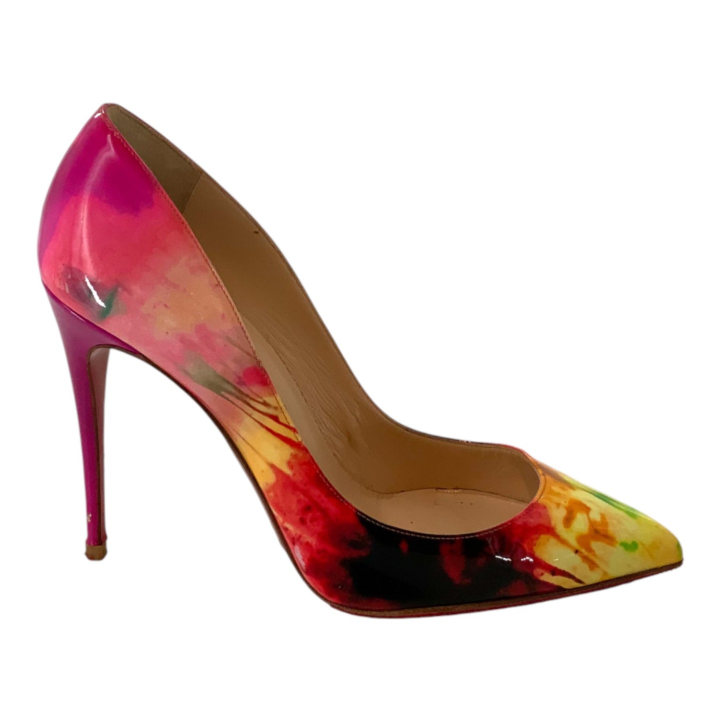 Christian Louboutin Colorful Dye Patent Leather Pumps