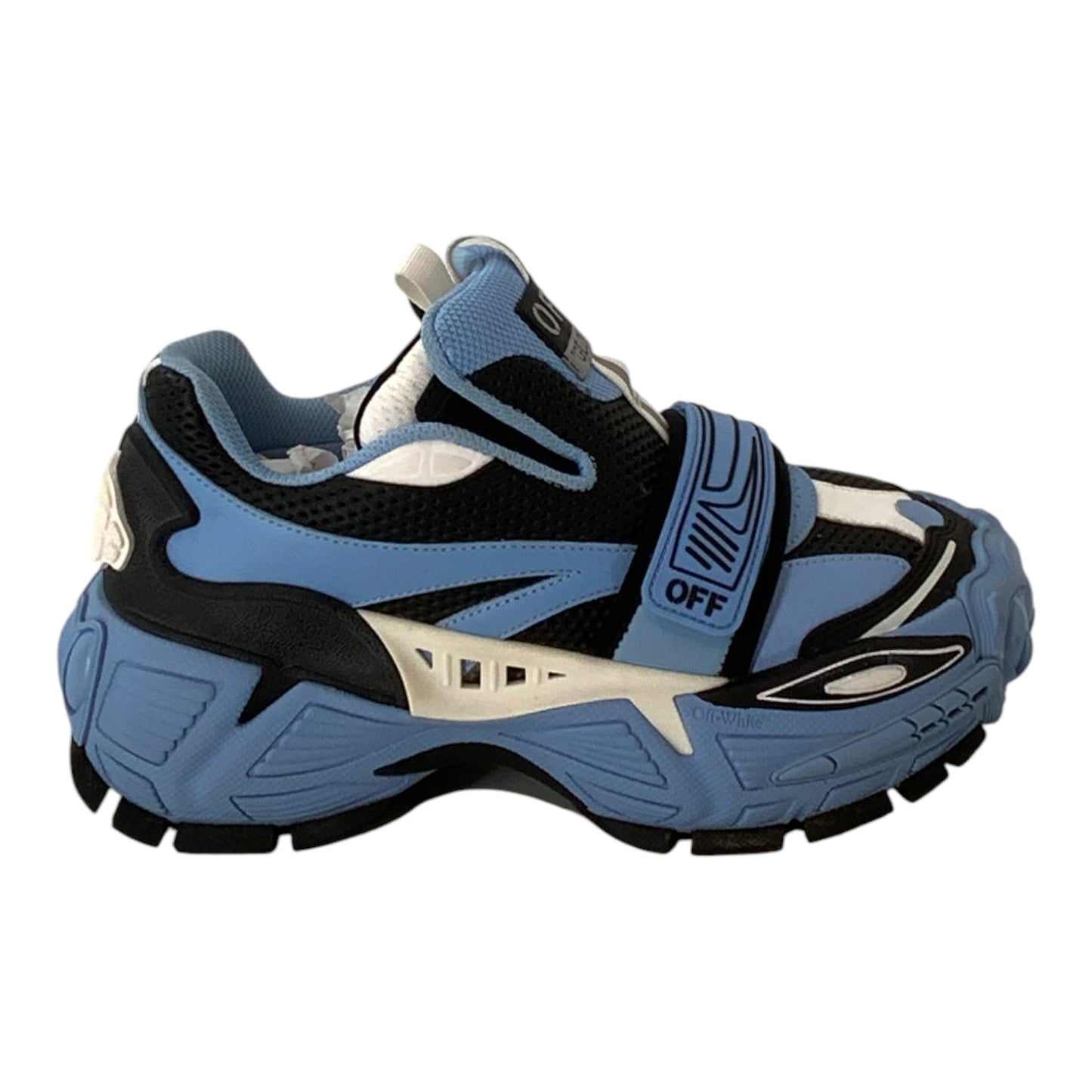 Off-White Light Blue Black Glove Slip On Sneakers