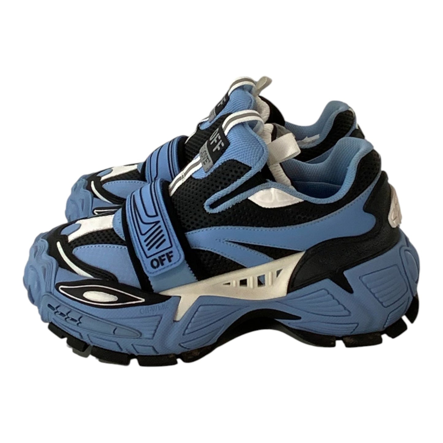 Off-White Light Blue Black Glove Slip On Sneakers