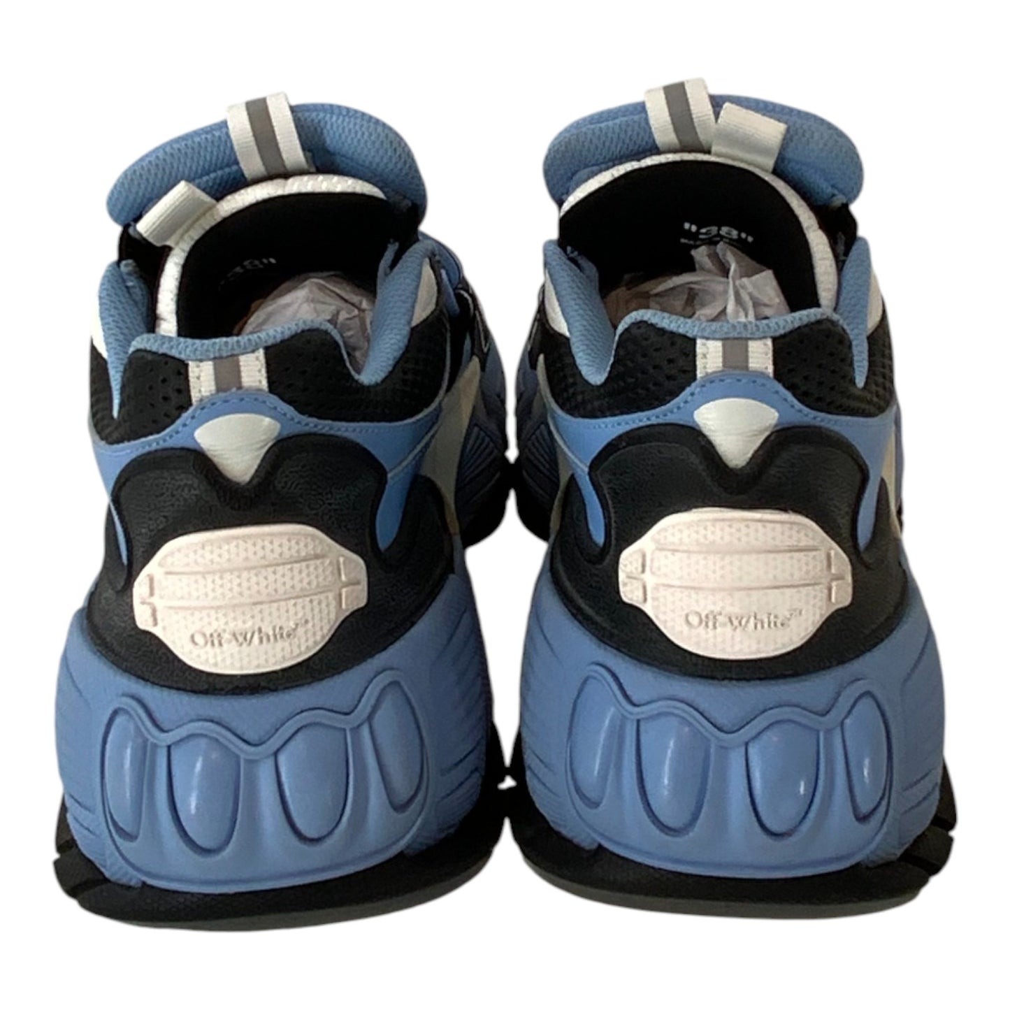 Off-White Light Blue Black Glove Slip On Sneakers