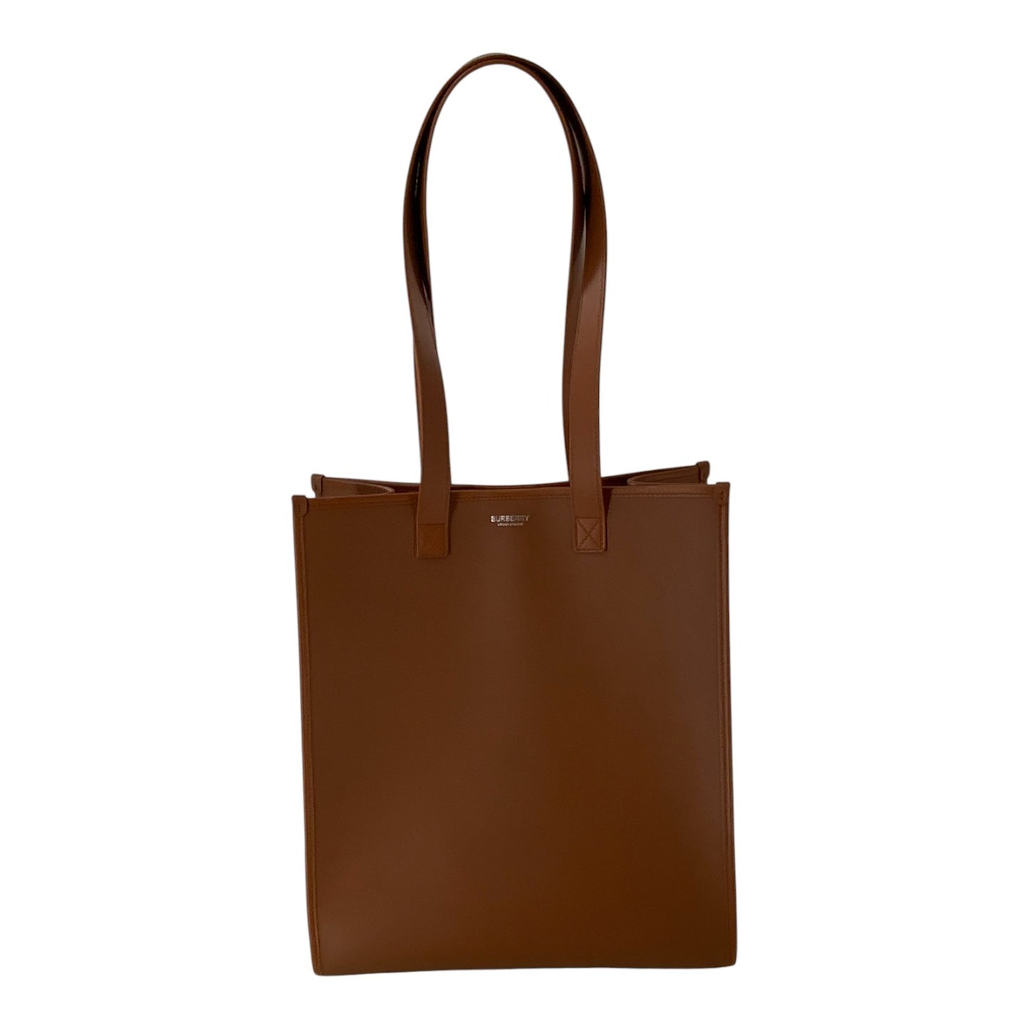 Burberry Brown Structured Oversized Tote Bag