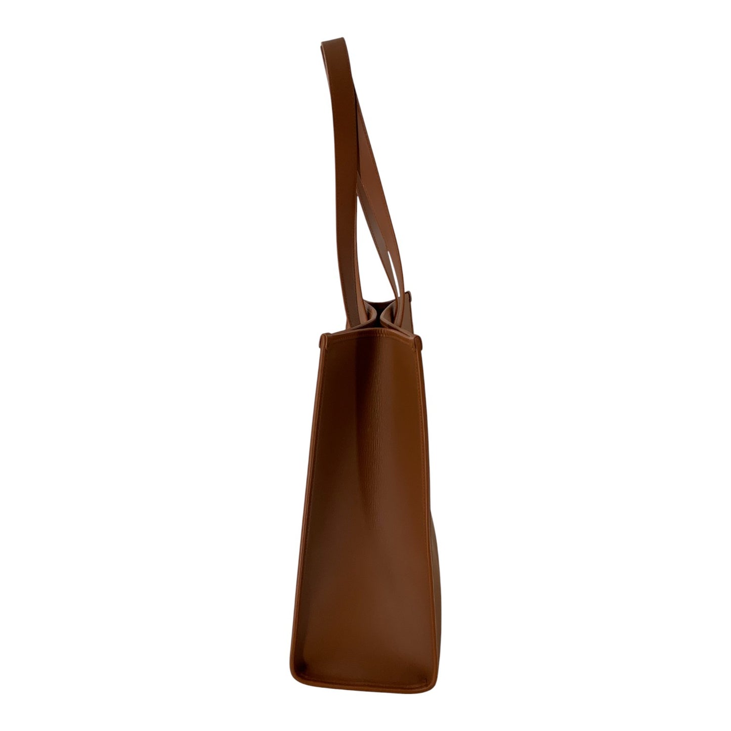 Burberry Brown Structured Oversized Tote Bag