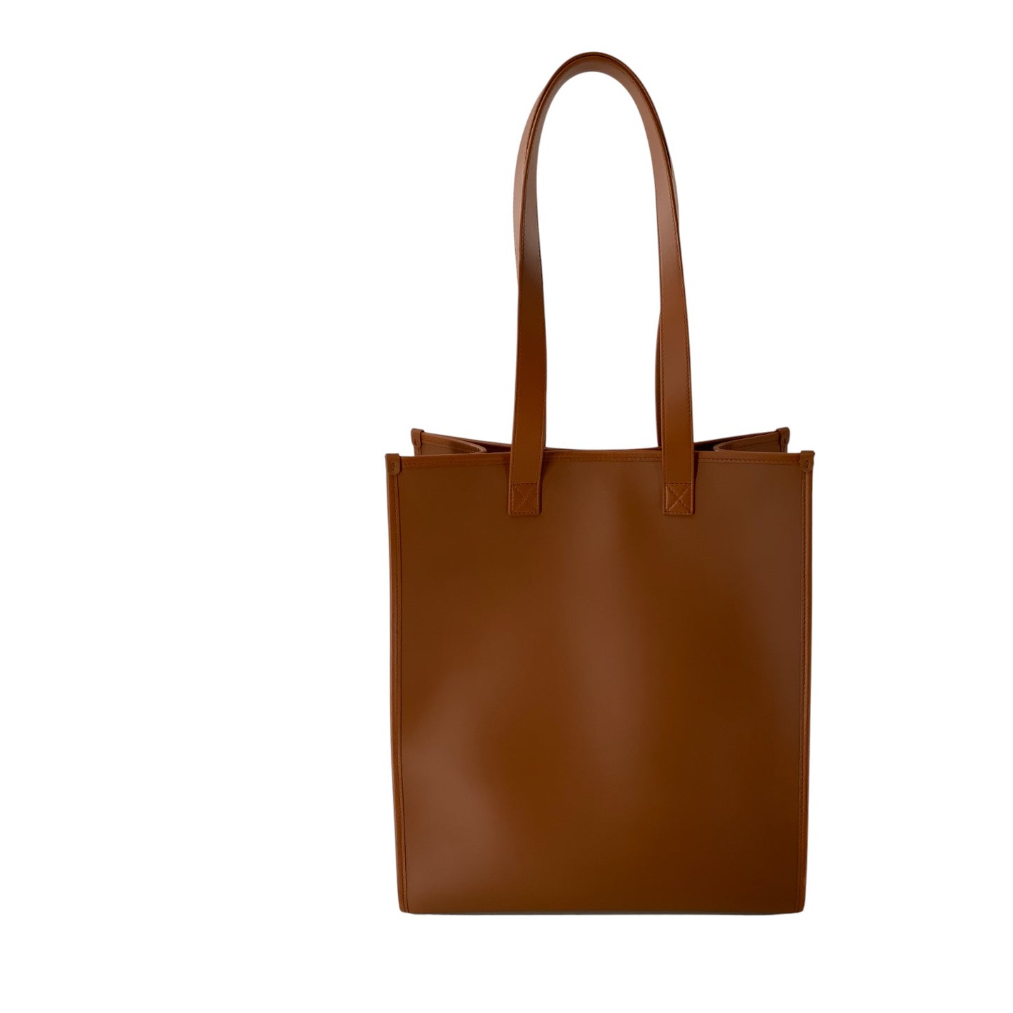 Burberry Brown Structured Oversized Tote Bag
