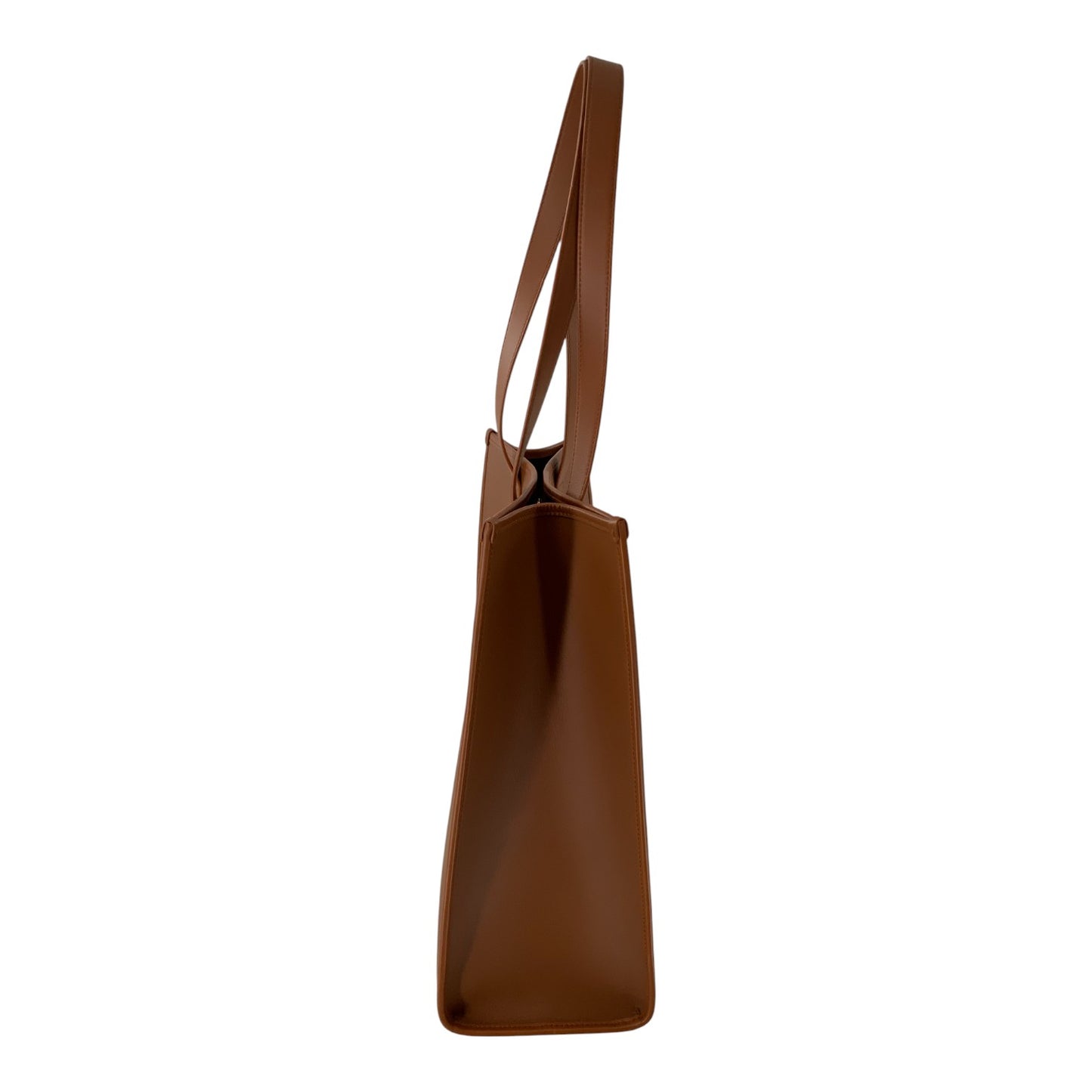 Burberry Brown Structured Oversized Tote Bag
