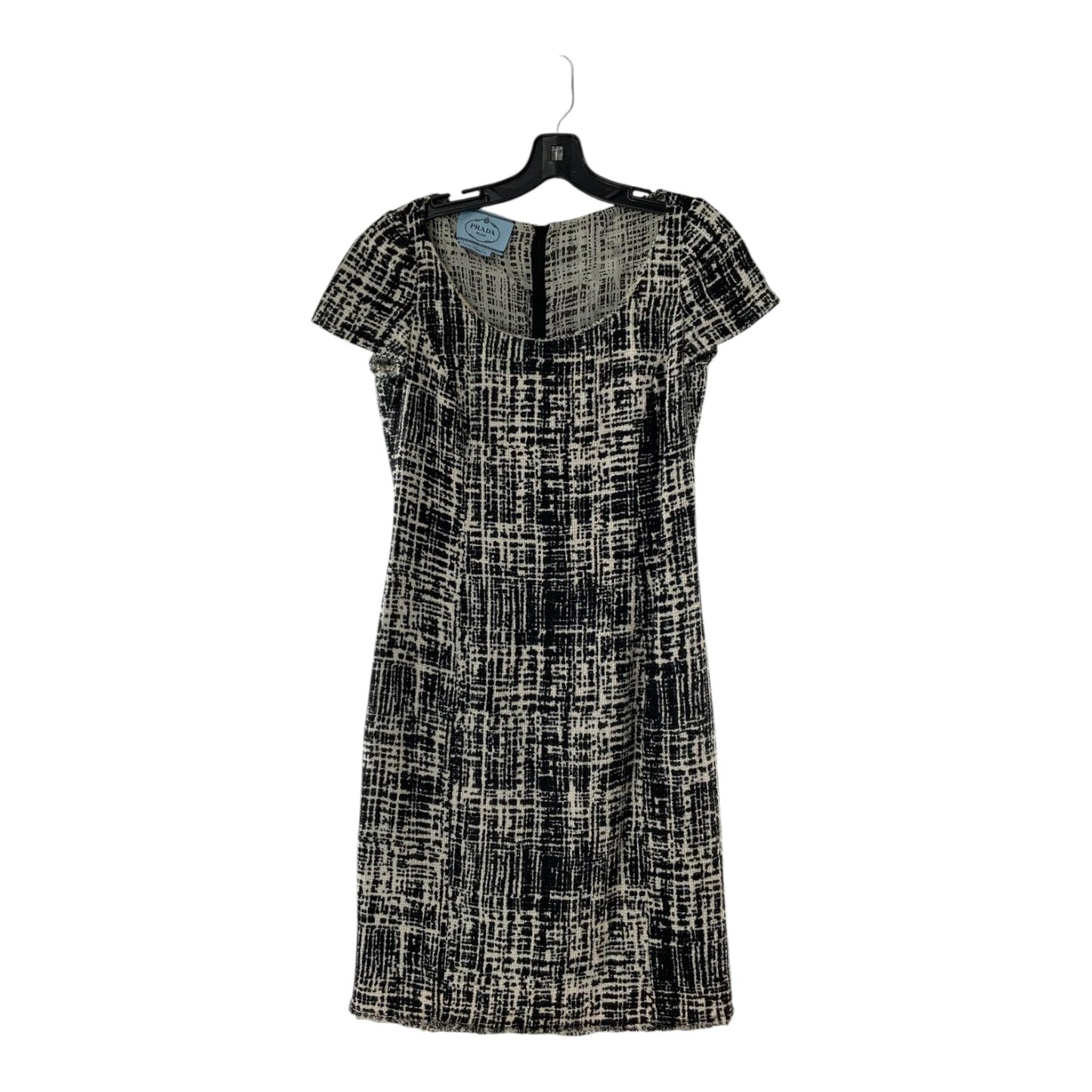 Prada Black and White Tweed Dress