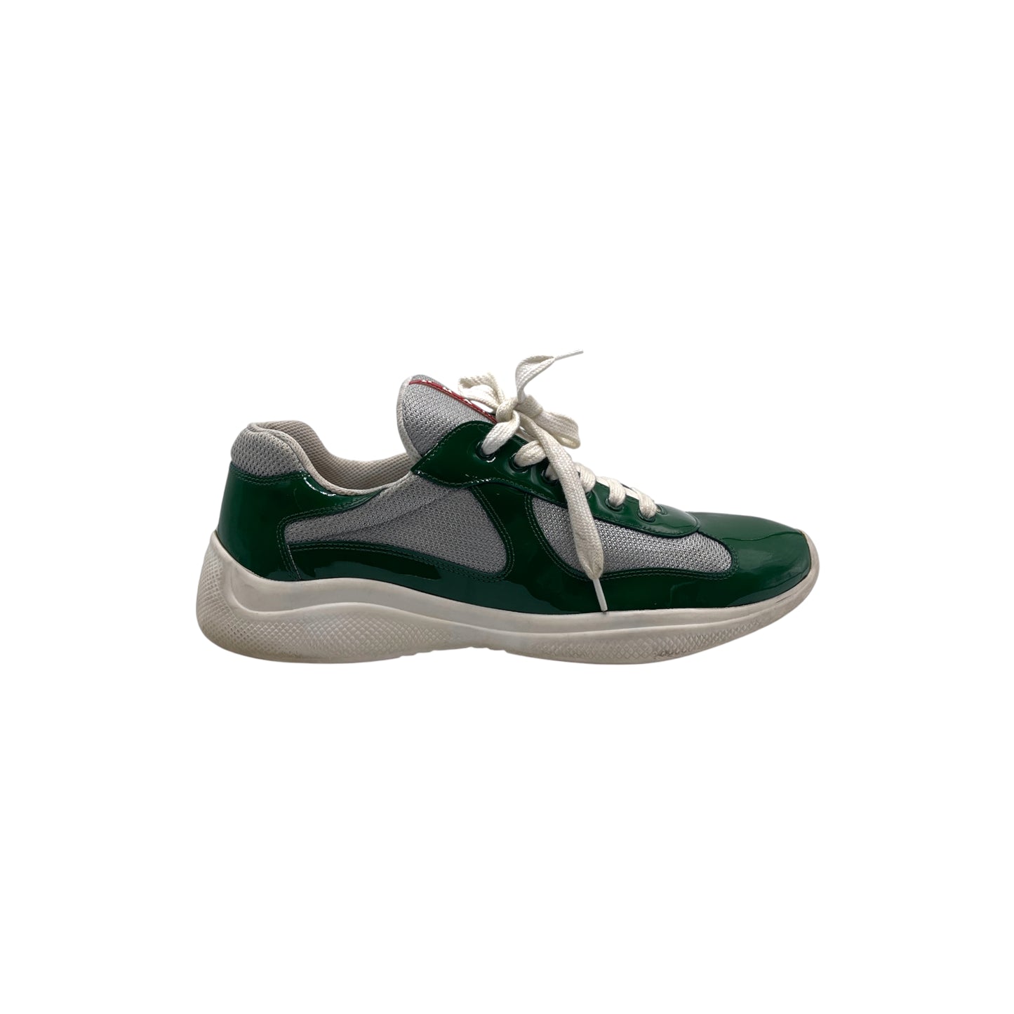 Prada America's Cup Green/Silver Sneakers
