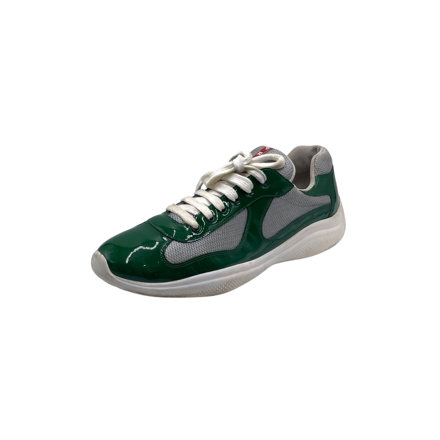Prada America's Cup Green/Silver Sneakers