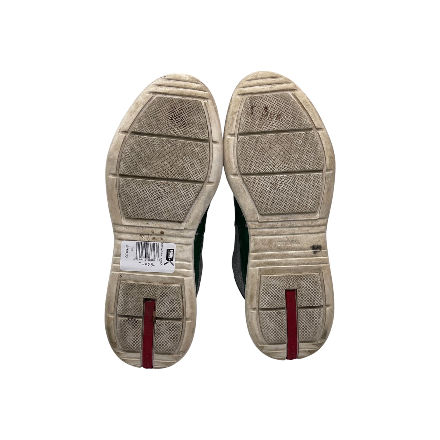 Prada America's Cup Green/Silver Sneakers