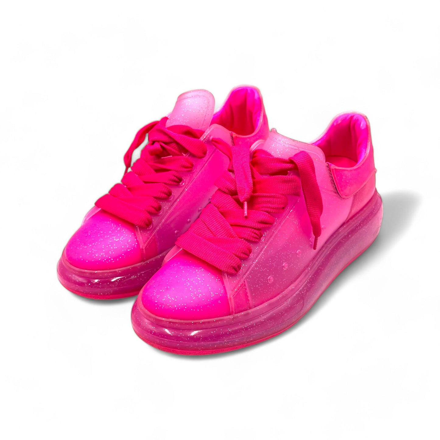 McQueen Pink Glitter Sneakers