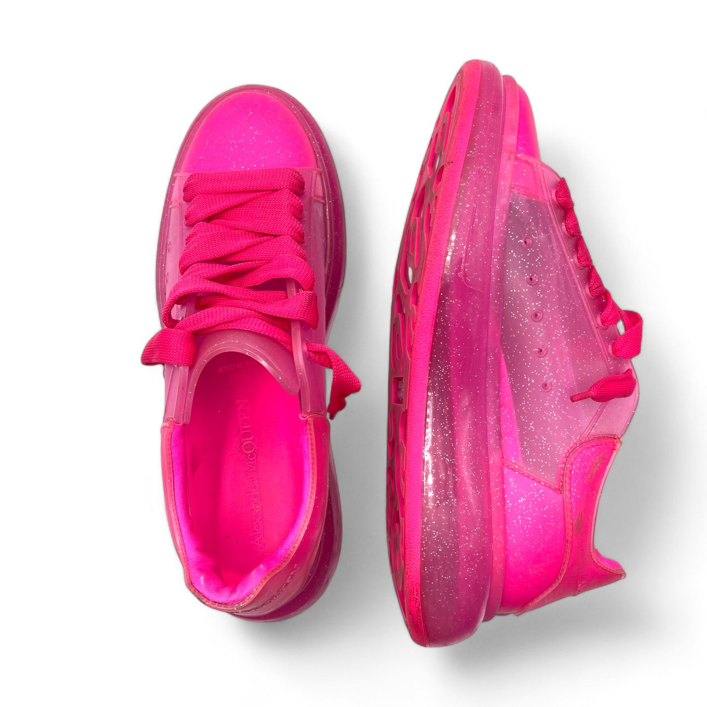 McQueen Pink Glitter Sneakers