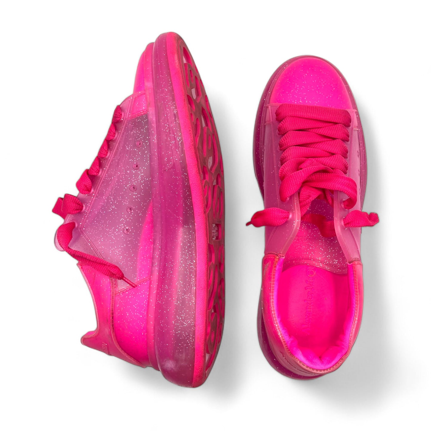 McQueen Pink Glitter Sneakers