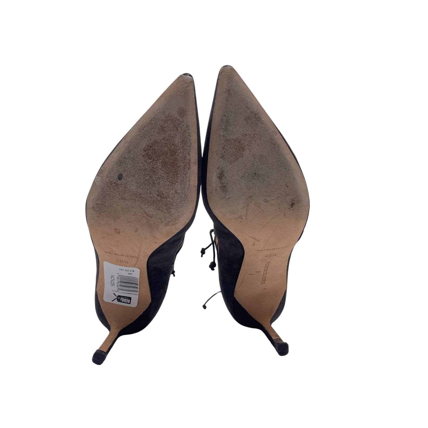 Manolo Blahnik Asaki Grey Suede Pump